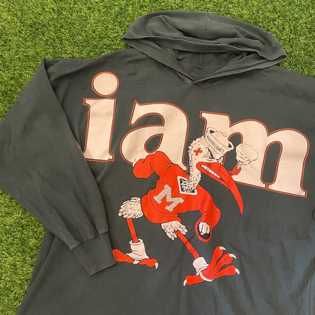 Vintage 80s NCAA University of Miami Hurricanes Football Team