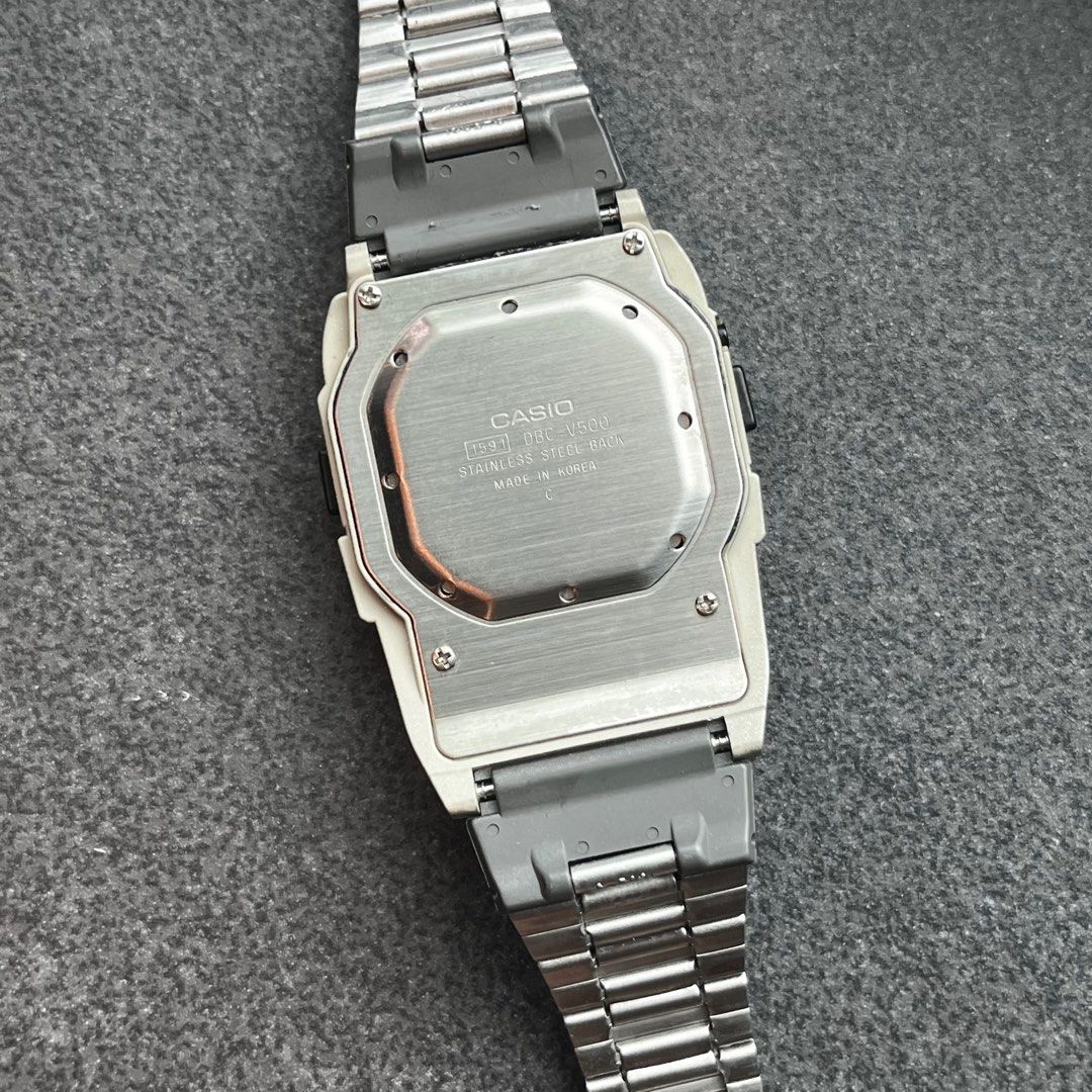 Casio calculator hotsell watch stainless steel