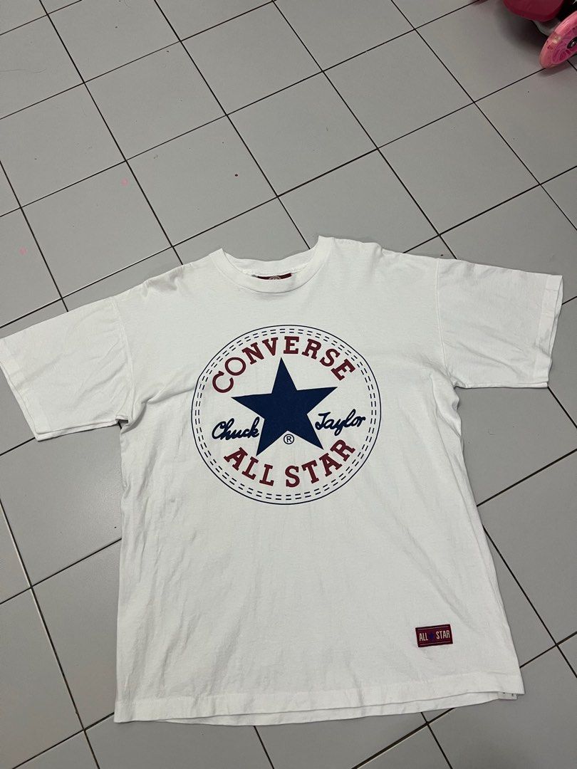 Vintage converse big logo Women s Fashion Tops Shirts on Carousell