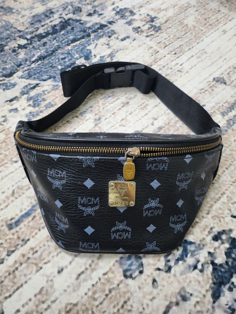 Waist bag unisex mcm Men s Fashion Bags Sling Bags on Carousell