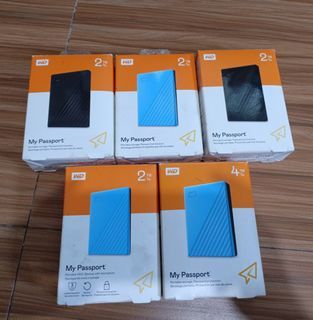 WD My Passport 2TB & 4TB External Harddrive