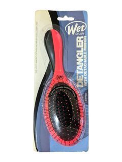 Wet Brush Hairbrush Detangler With Detachable Mirror - Black/Coral