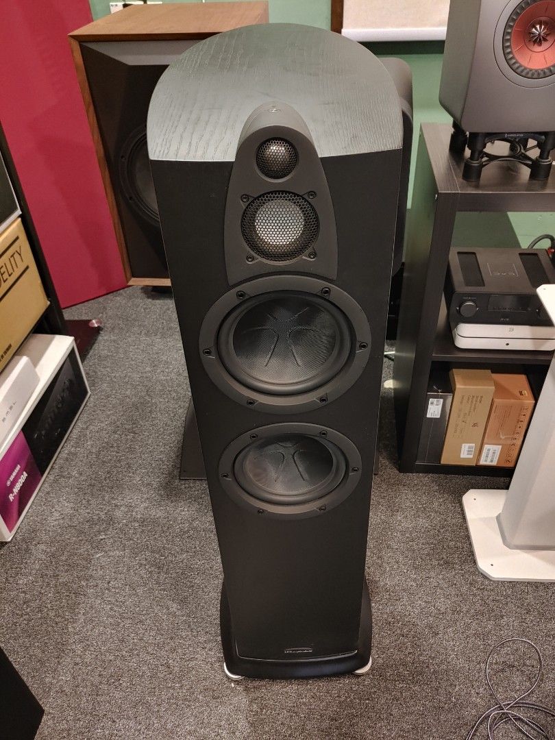 Wharfedale Jade 5 aperiodic bass loading 3 way drivers floor standing speaker