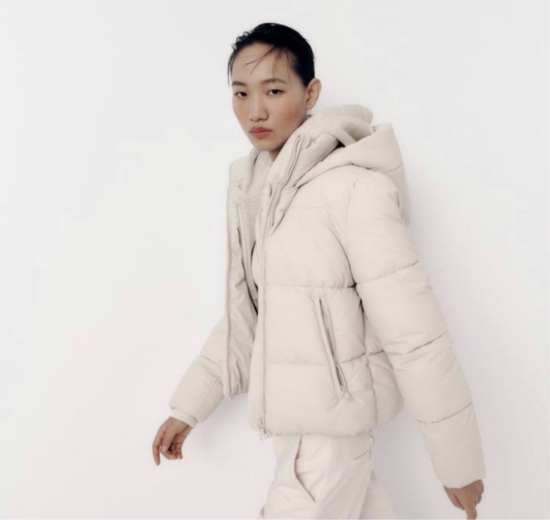 White puffer jacket zara sale