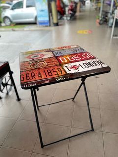 Wood Table 60Cm X Fold Plaq New