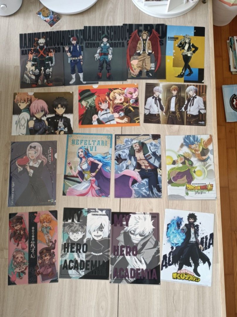 WTS] files anime merchandise (my hero academia (mha/bnha), idolish7,  fate/grand order /carnival, toilet bound hanako kun (tbhk), one piece,  dragonball z), Hobbies & Toys, Memorabilia & Collectibles, Fan Merchandise  on Carousell