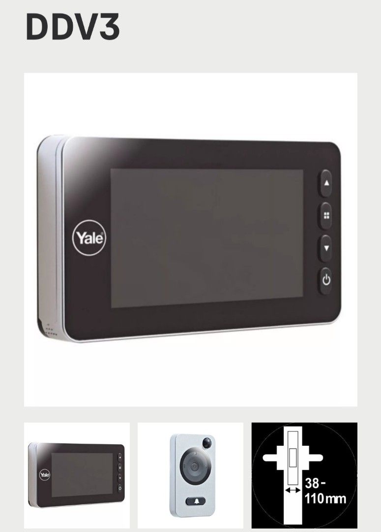 Yale Digital Door Viewer 3 (DDV3), TV & Home Appliances, Other Home