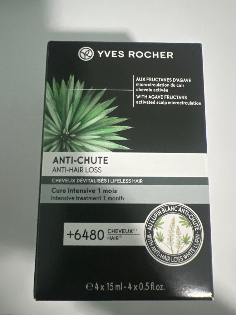 Yves Rocher Anti-Hair Loss Intensive Hair Treatment 1-month 4 x 15 ml / 0.5  fl oz
