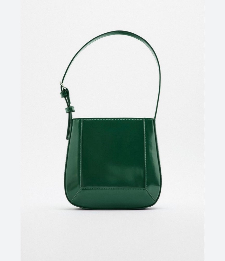 Zara minimalist leather on sale crossbody bag