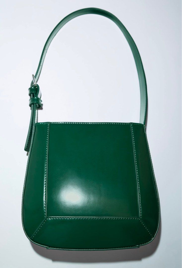 Zara minimalist store leather crossbody bag