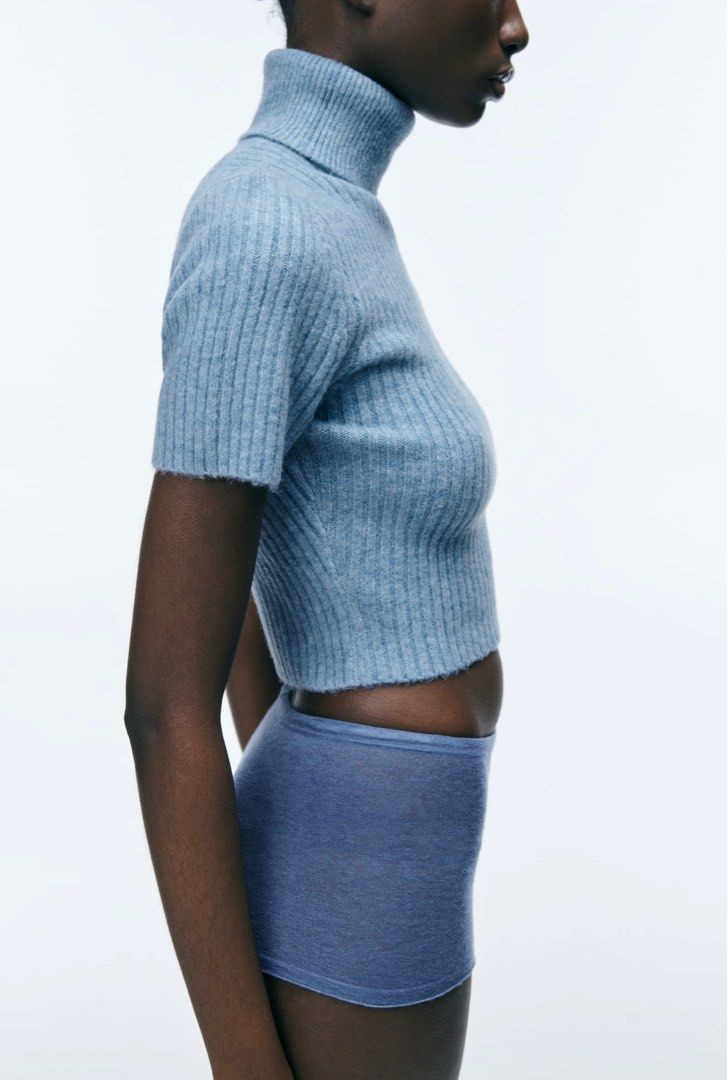 Zara short sleeve turtleneck new arrivals