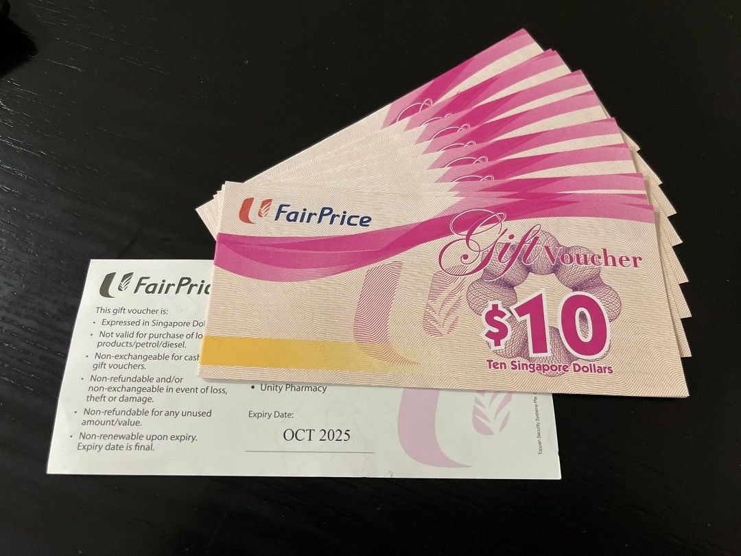 1,000 NTUC Vouchers (Exp. Oct/Nov 2025), Tickets & Vouchers, Vouchers on Carousell