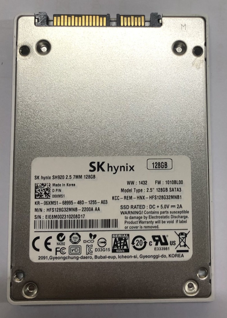 128GB -SK hynix SH920 ssd sata 7mm for laptop desktop pc hard