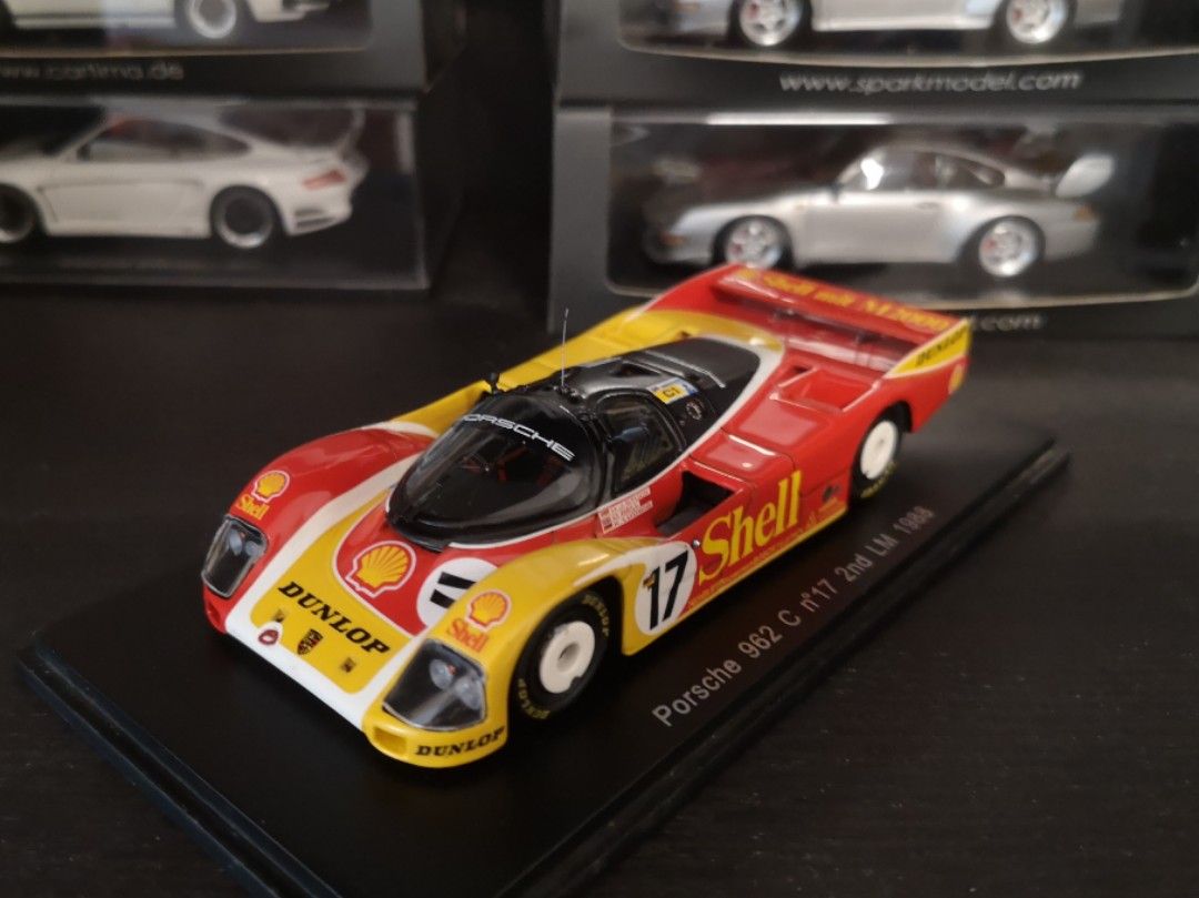 Porsche 962 C - No 17 - 2nd - Le Mans 1988 - Spark - NIB - 1