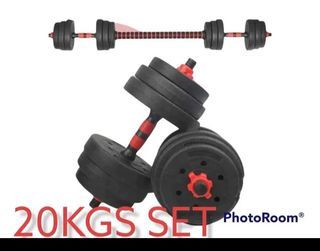 2in1 dumbbell and barbell set 20kg