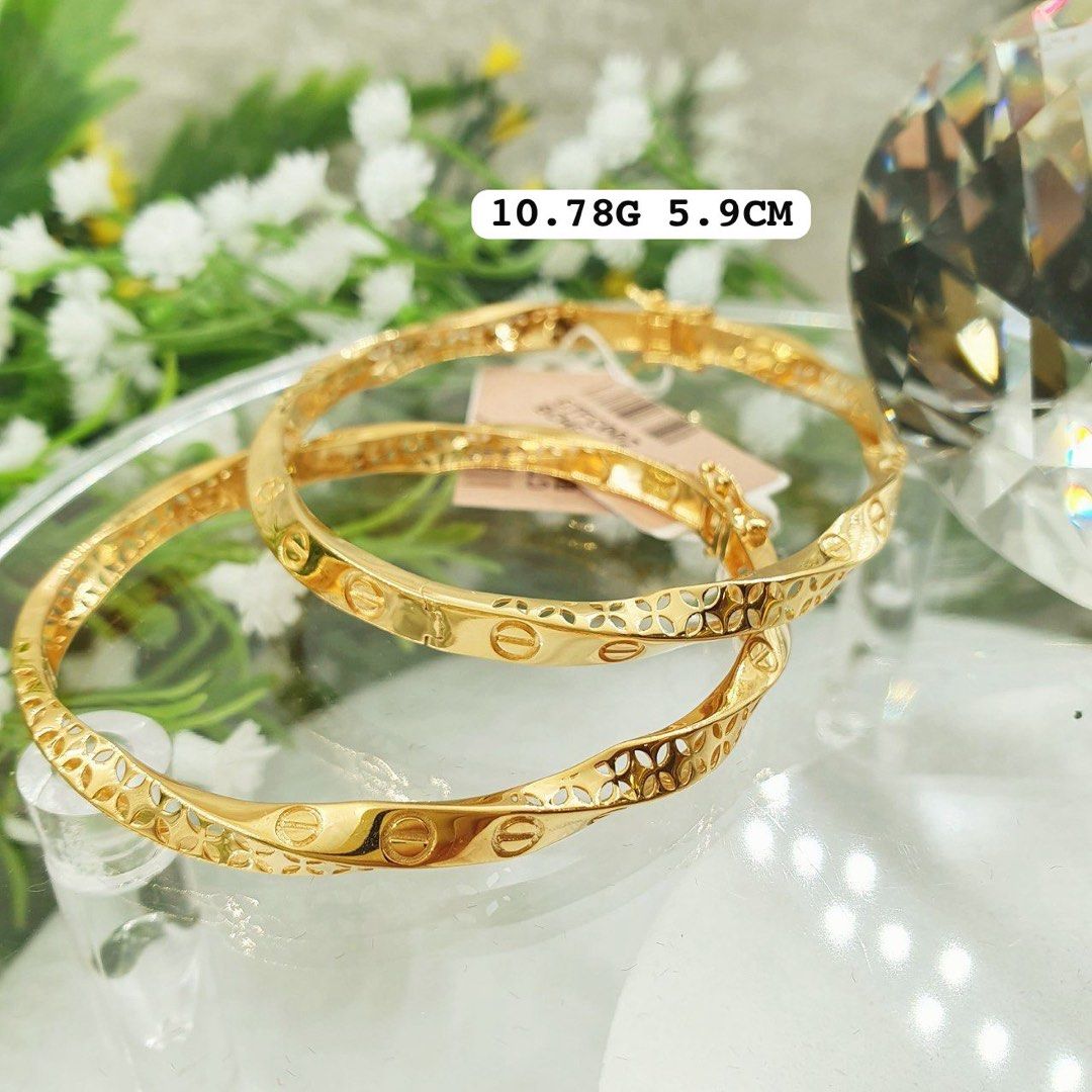 Gold bangles design 2024 in 1 tola