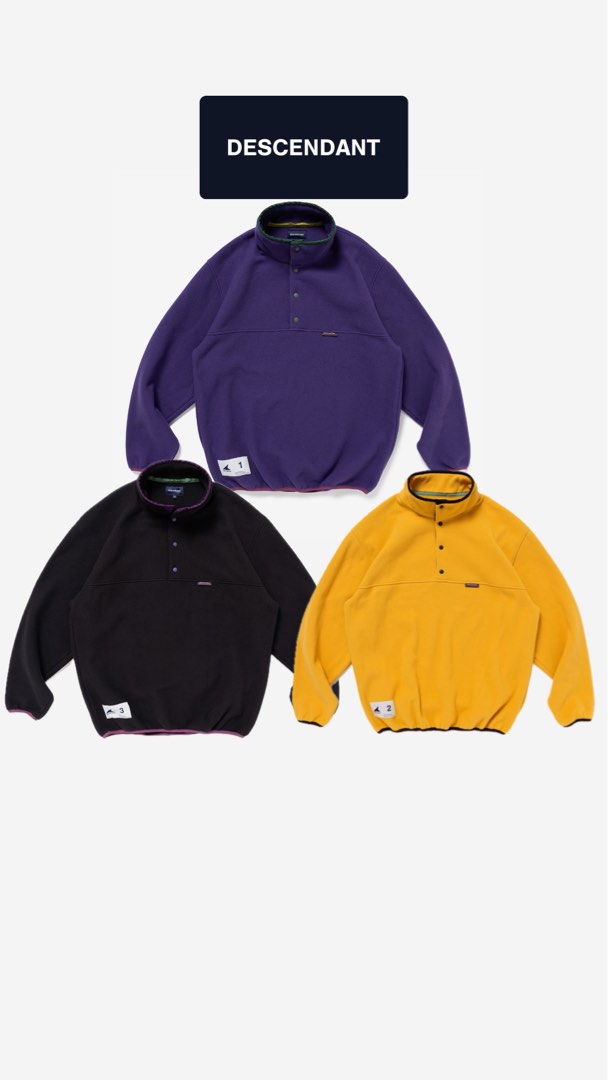 [日本預訂正貨] DESCENDANT HUMMING FLEECE PULLOVER, 男