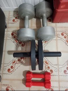AB wheels and weights 1 kg and 5 kg
