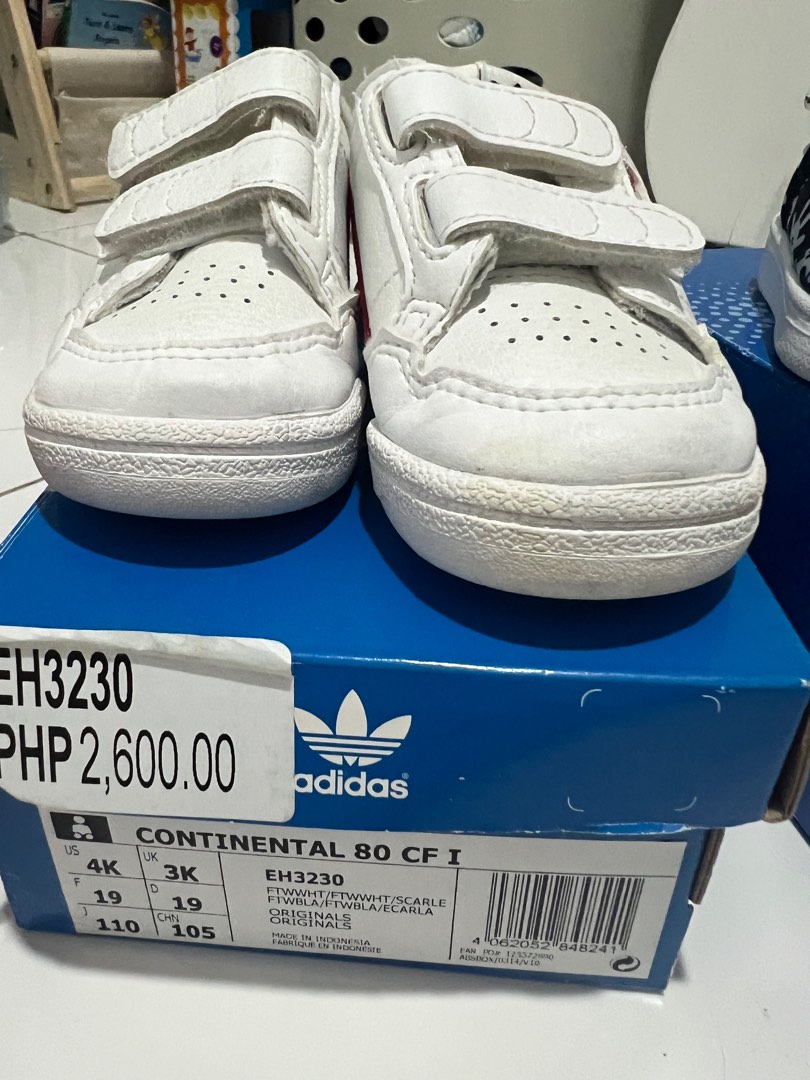 Kids adidas continental sale