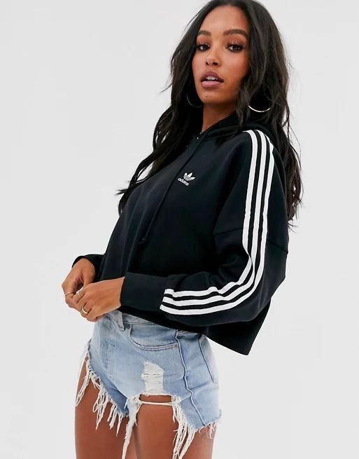 Adidas originals cropped sweatshirt sale