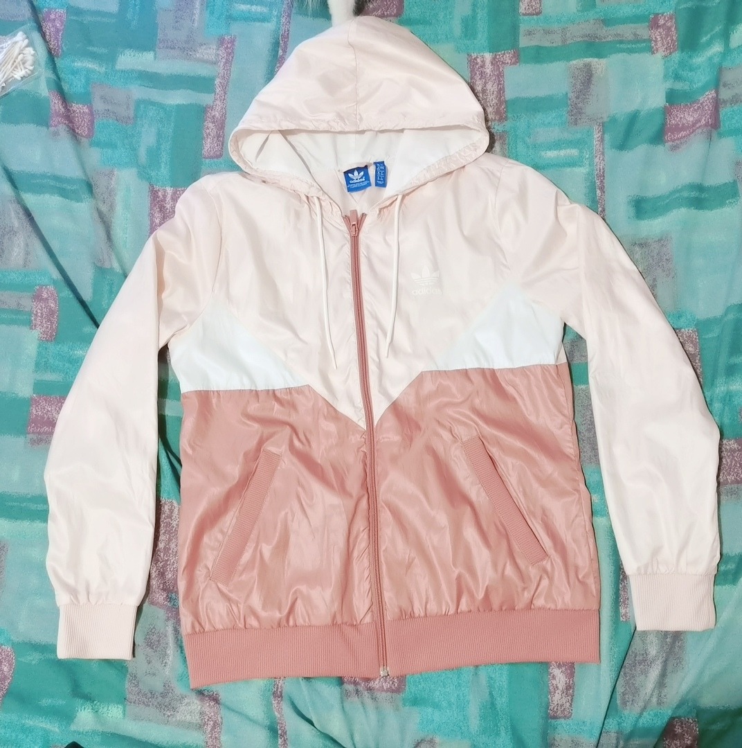 Adidas Womens Girls Polyester Jacket Large, Women's Fashion, Coats