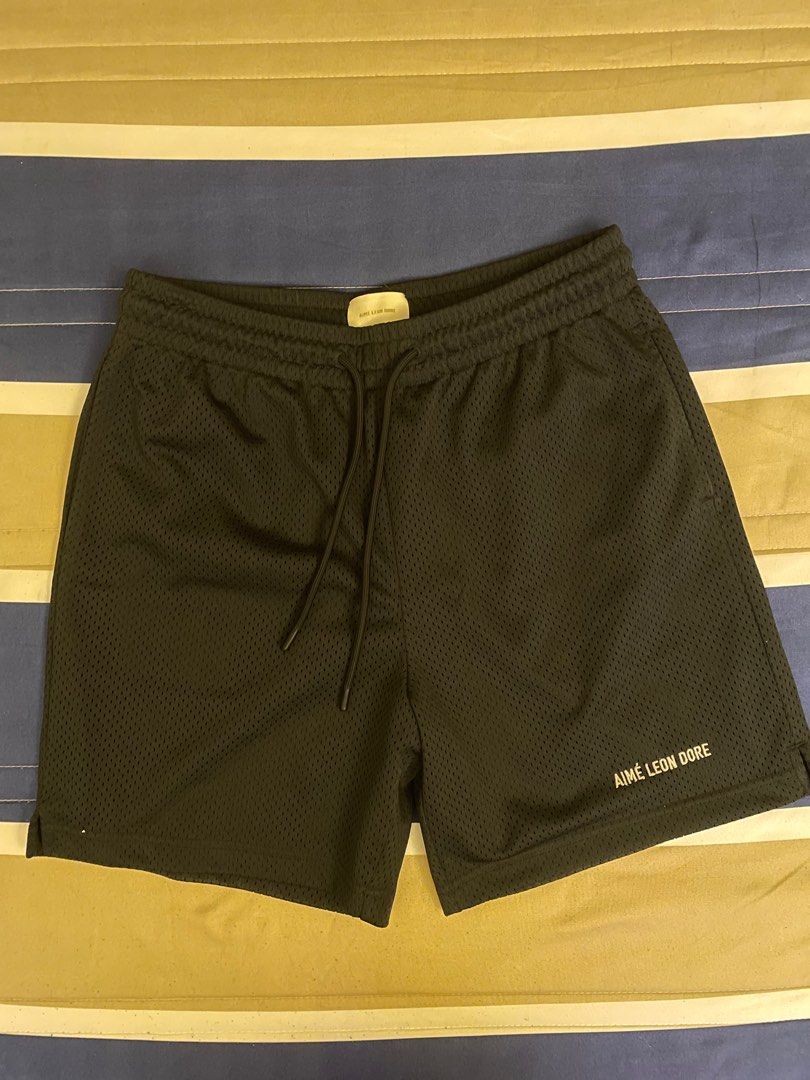 AIME LEON DORE LOGO GYM SHORT Black 黑短褲