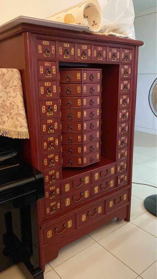 Antique Chinese apothecary cabinet