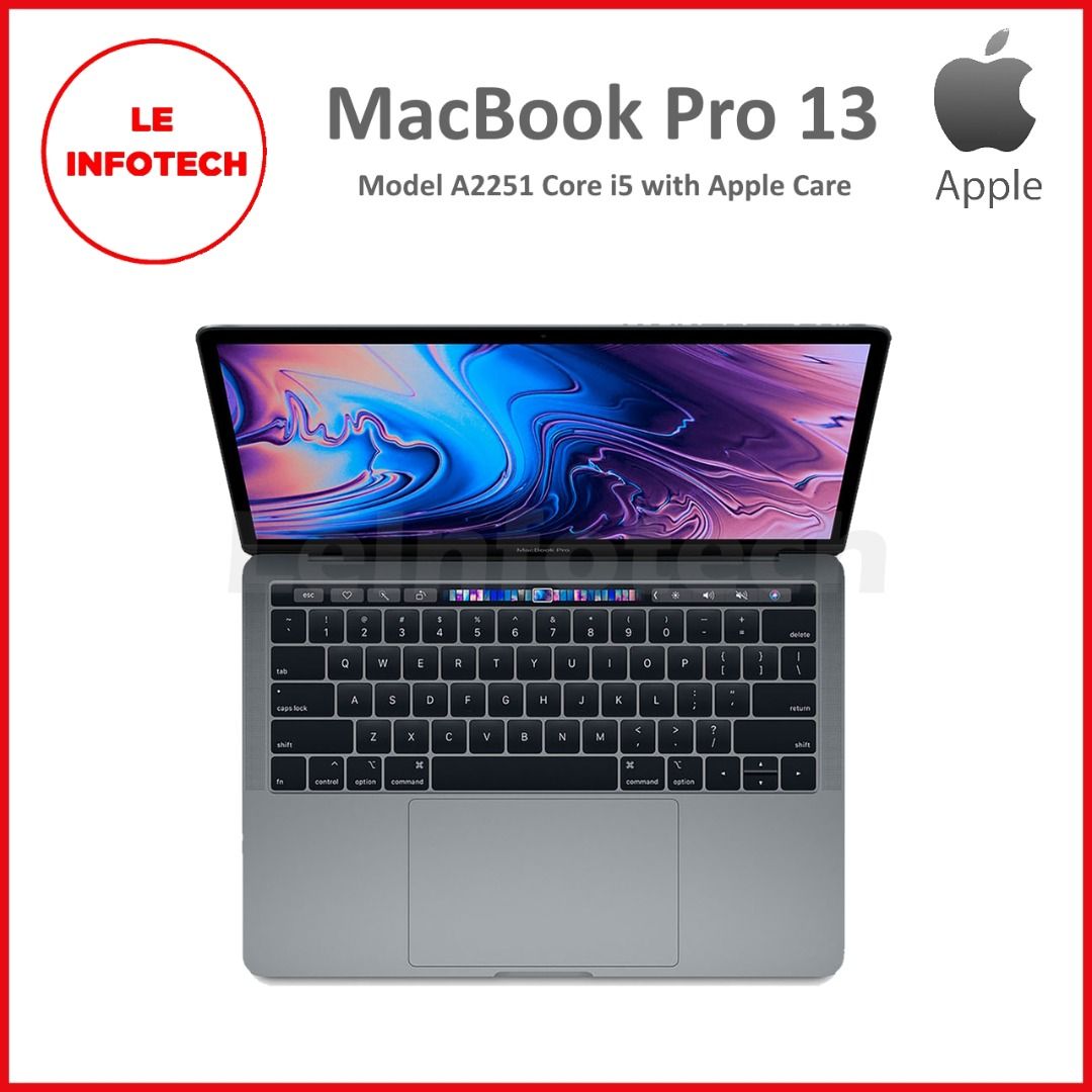 Apple Macbook Pro 13 2020 A2251 Four TB3 Intel Core i5 16GB 512GB SSD Full  Set with Box Used AppleCare March 2024 - LeInfotech