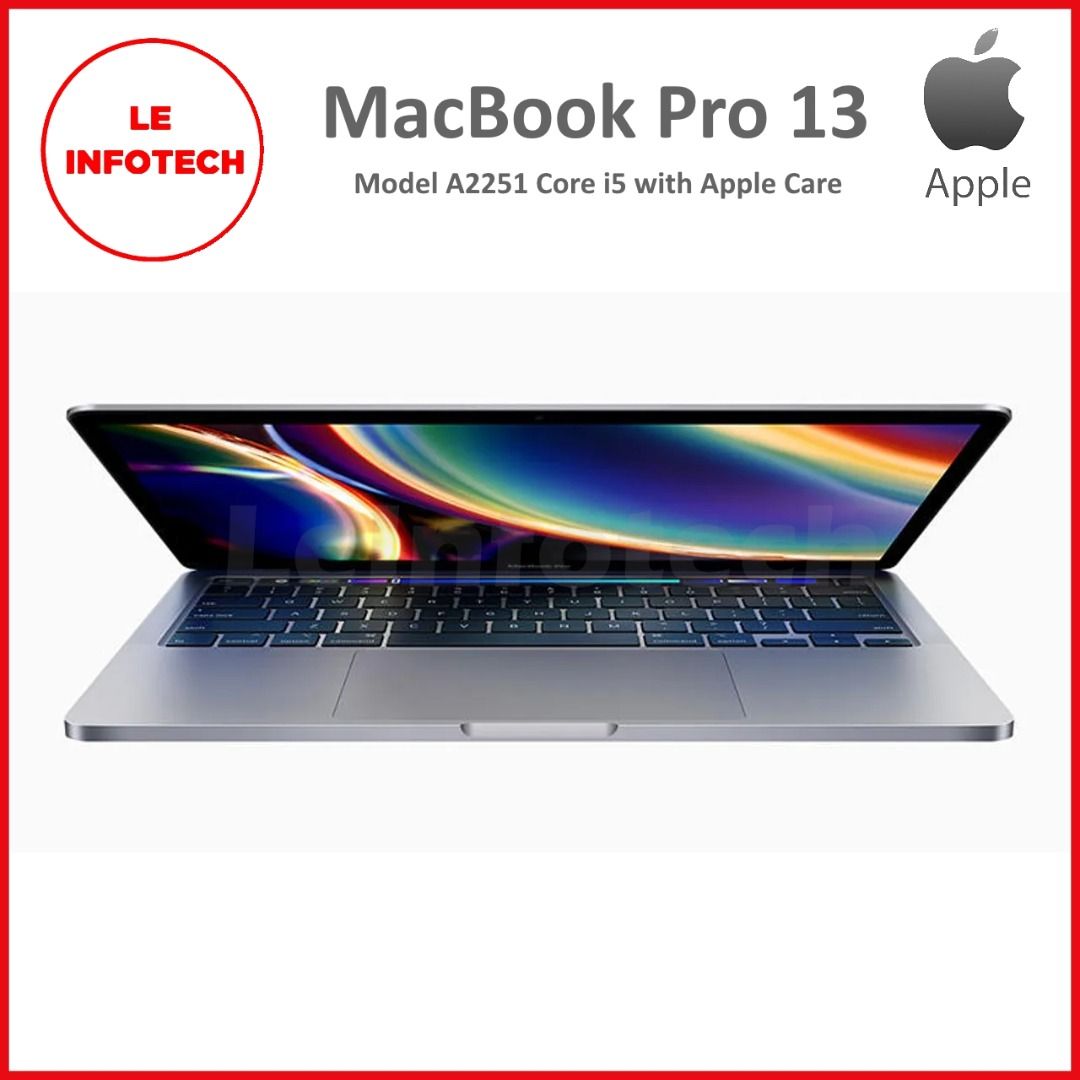 Apple Macbook Pro 13 2020 A2251 Four TB3 Intel Core i5 16GB 512GB SSD Full  Set with Box Used AppleCare March 2024 - LeInfotech