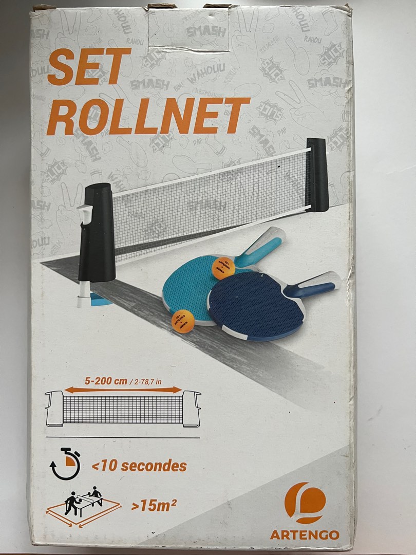 Red De Ping Pong Retractil Rollnet Artengo + Envio Gratis