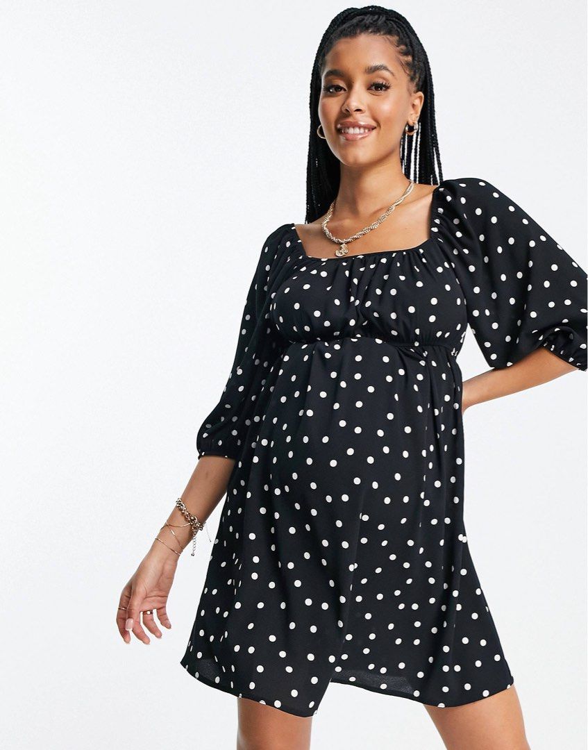 Asos maternity polka dot dress new arrivals