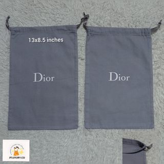 Authentic Christian Dior pair shoe dust bags 13x8.5 inches