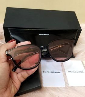 Authentic Gentle Monster Lang01 Pink Frame Sunglasses