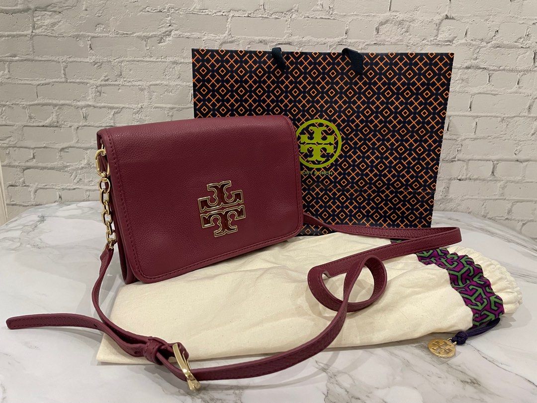 Tory burch clearance burgundy crossbody