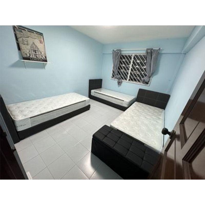 Bed frame Only Bedframe Bedroom New Wooden Bed frame Dark Brown Color Cash on delivery