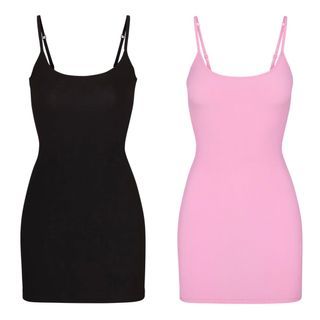 BNWT Skims Soft Lounge Slip Dress in Onyx and Cotton Candy, size XS [AVAILABLE, ON HAND]