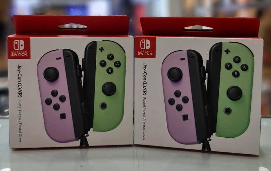 Purple and hotsell green joycons