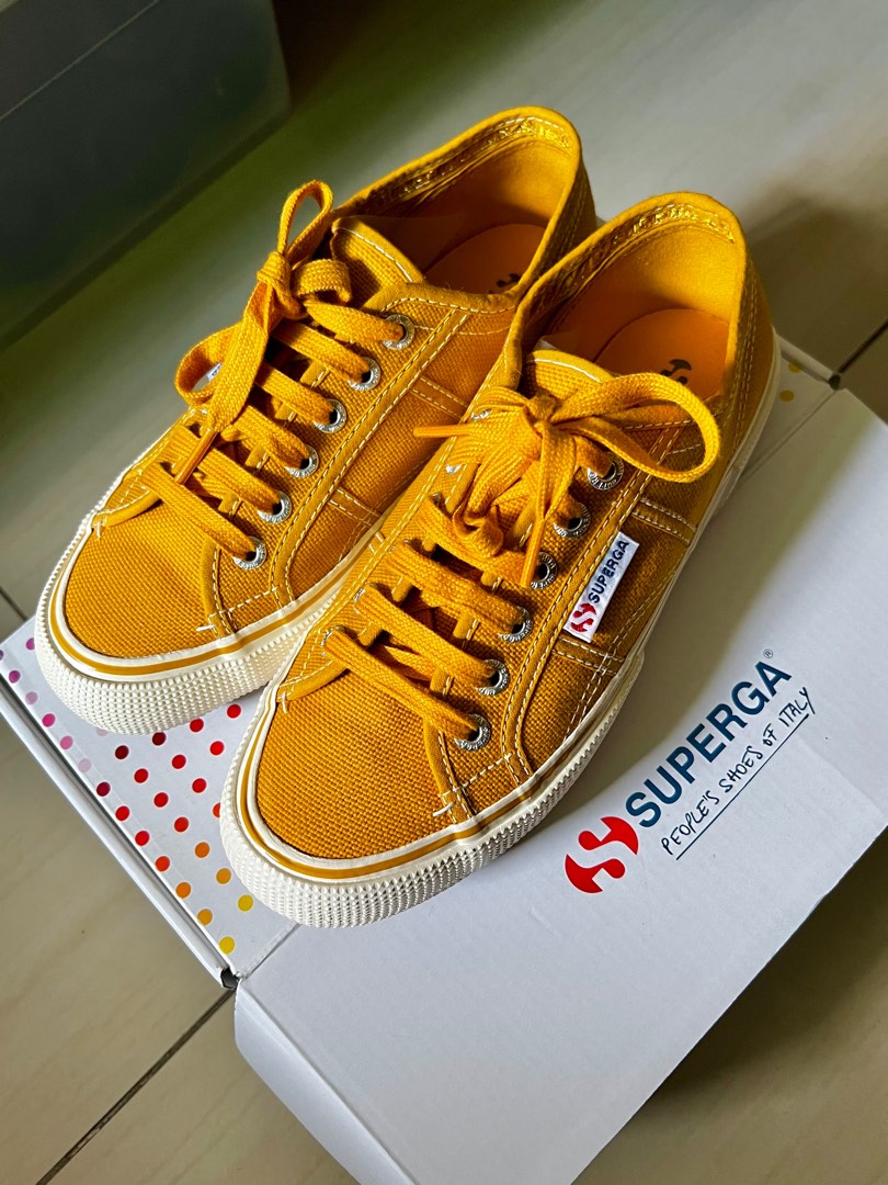 Yellow superga hot sale