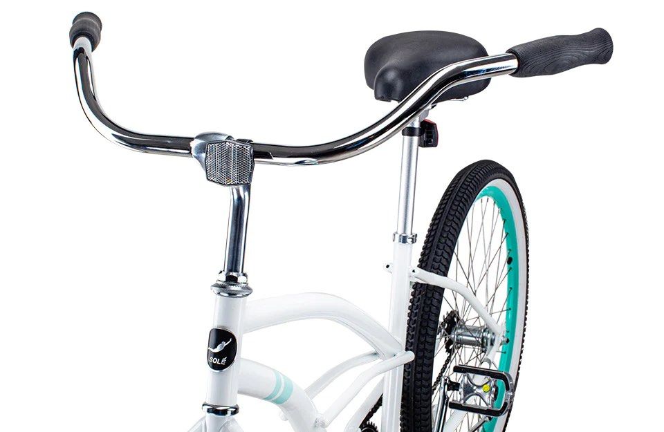 Brand New White Cruiser Bike (Category: Bicycles) located in Burnaby. Submitted by arukan (Listing ID 1268235071, Image 3). Description: Brand new cruiser bike in a box - never opened. Beautiful white steel frame with 26 in tires. Pickup on Burnaby Mountain. Assembled size: 44” x 28 1/4” x 70 1/2” // 112 x 72 x 179 cm.