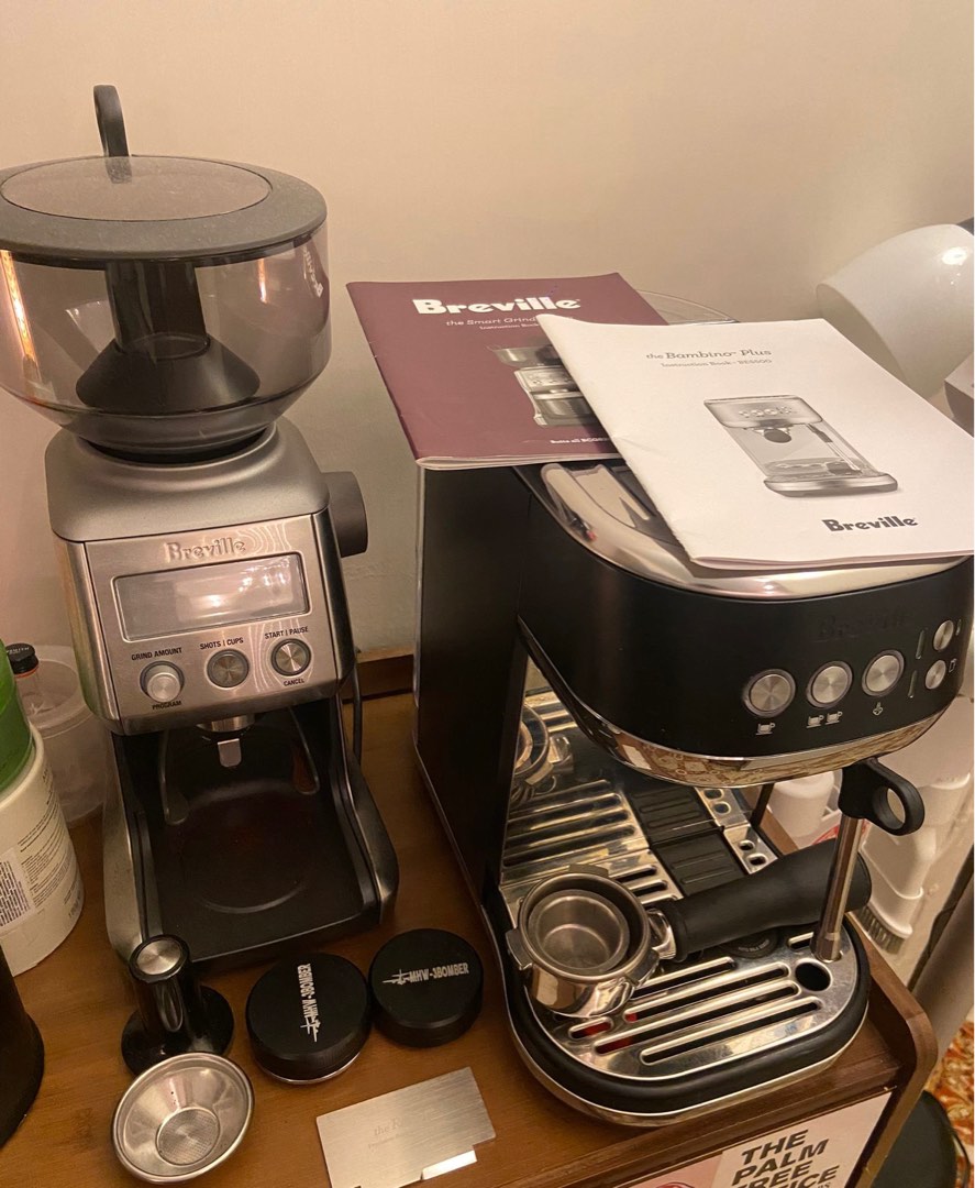 Breville Smart Coffee Grinder & Breville Bambino Plus, 家庭電器, 廚房電器, 咖啡機及