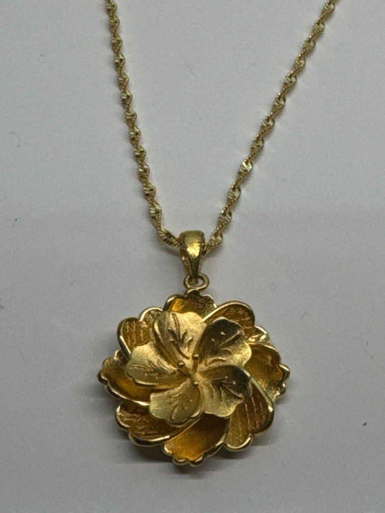 Gold flower jewelry discount