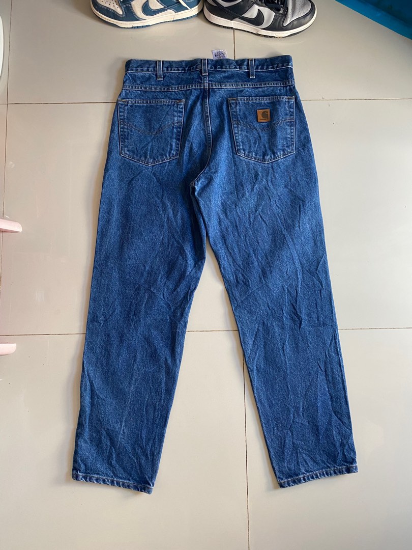 Carhartt Relaxed Fit Denim Pants, Men's Fashion, Bottoms, Jeans on ...