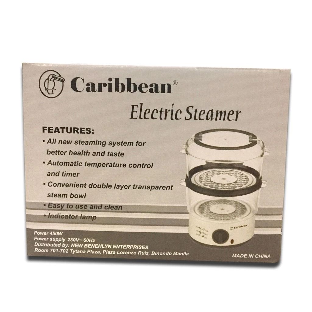 Caribbean Electric Steamer 2 Layers, TV & Home Appliances, Kitchen