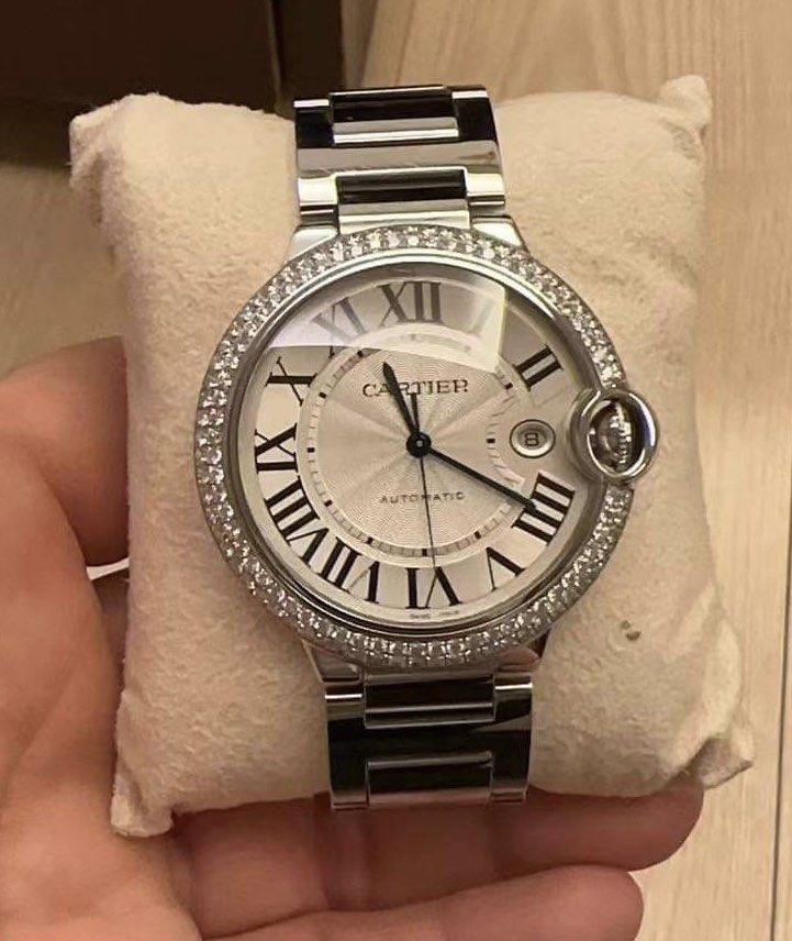 Cartier Ballon Bleu 42mm Diamond Bezel Luxury Watches on Carousell