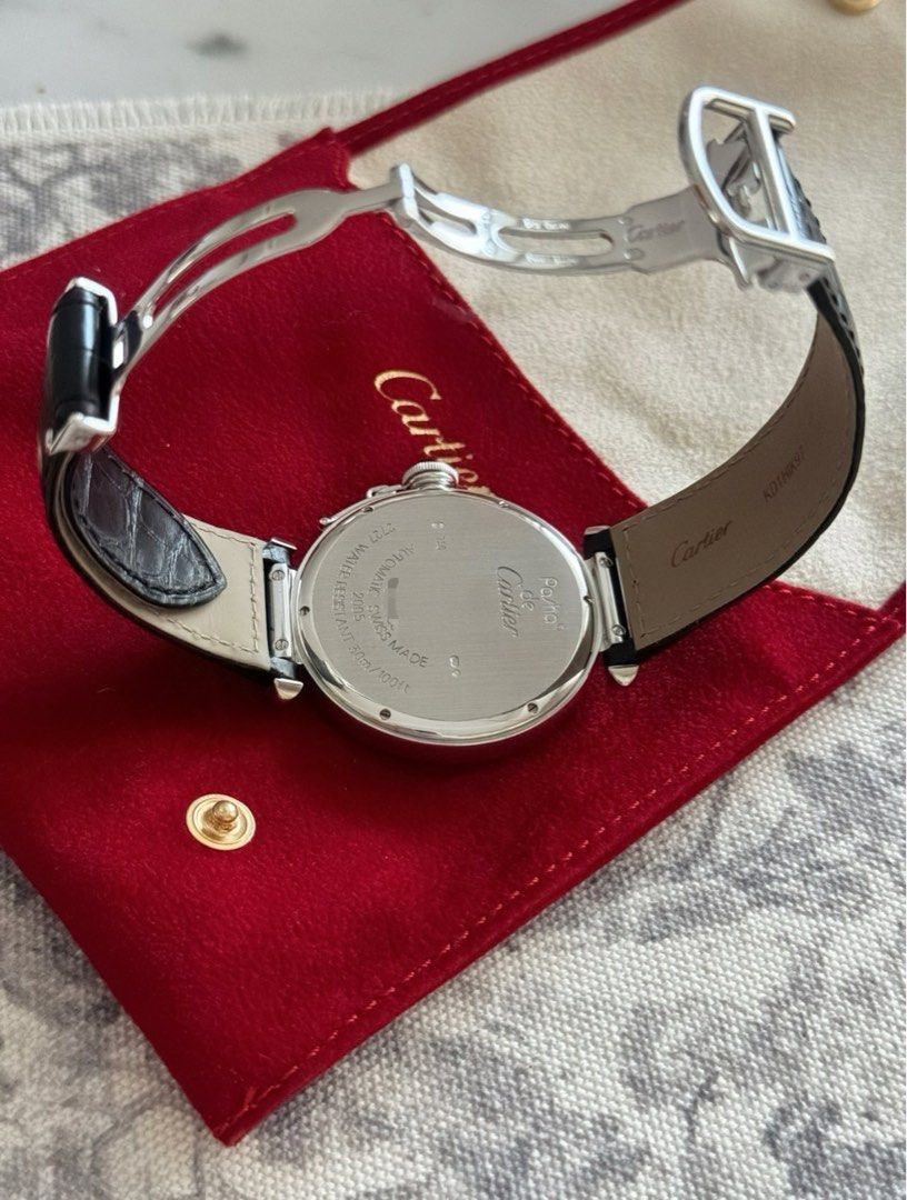 Cartier pasha clearance white gold
