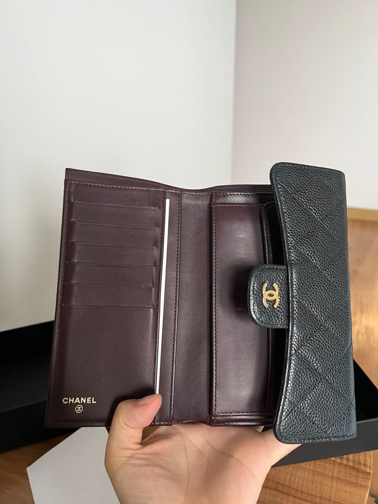 Chanel Classic Long Flap wallet (caviar), Luxury, Bags & Wallets