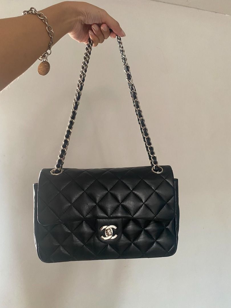 Chanel double sling bag sales