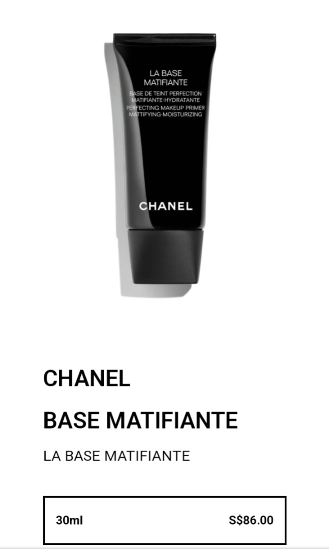LA BASE MATIFIANTE Perfecting Makeup Primer by CHANEL at ORCHARD MILE