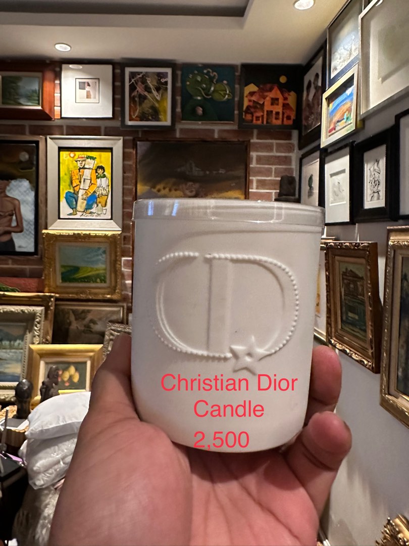 Christian Dior candle rose scent, Furniture & Home Living, Home