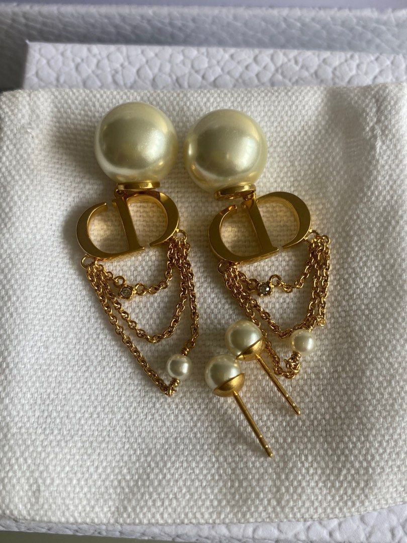 Christian dior earrings sale pearl